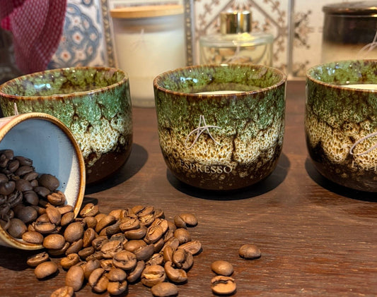Brazilian Coffee Candle – Ceramic Espresso Cup